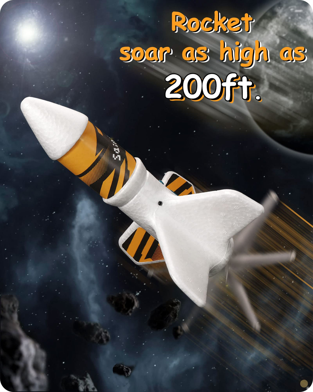 SainSmart Jr. Rocket Launcher charging station, 40-minute recharge for quick play.