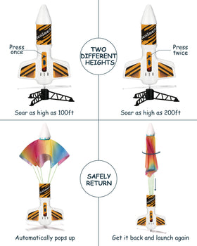 SainSmart Jr. Rocket Launcher white design ideal for outdoor gift ideas.