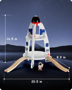 SainSmart Jr space launcher compatible with Brio and Thomas tracks.
