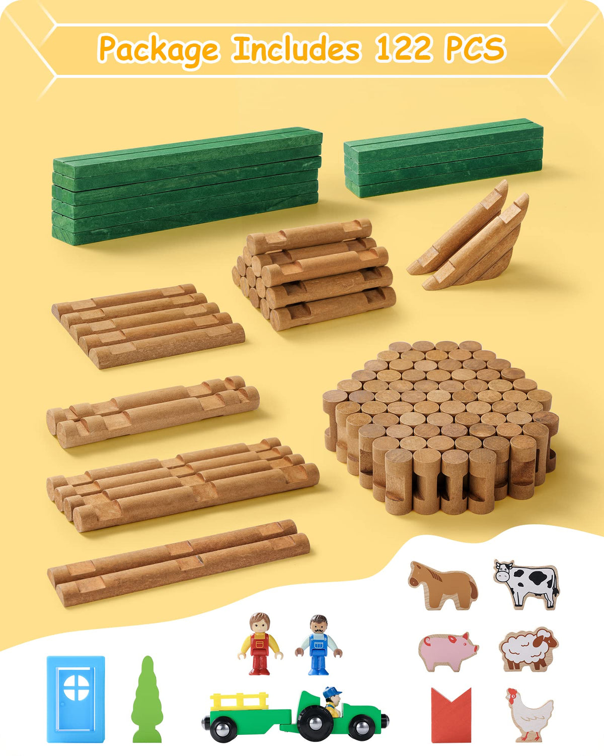 SainSmart Jr child-friendly birch wood set ready for safe, tactile exploration