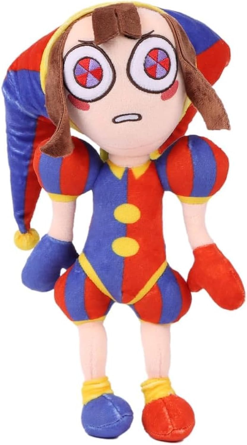 SAJISP Pomni plush, 11.8 inches, ideal for display and collection.