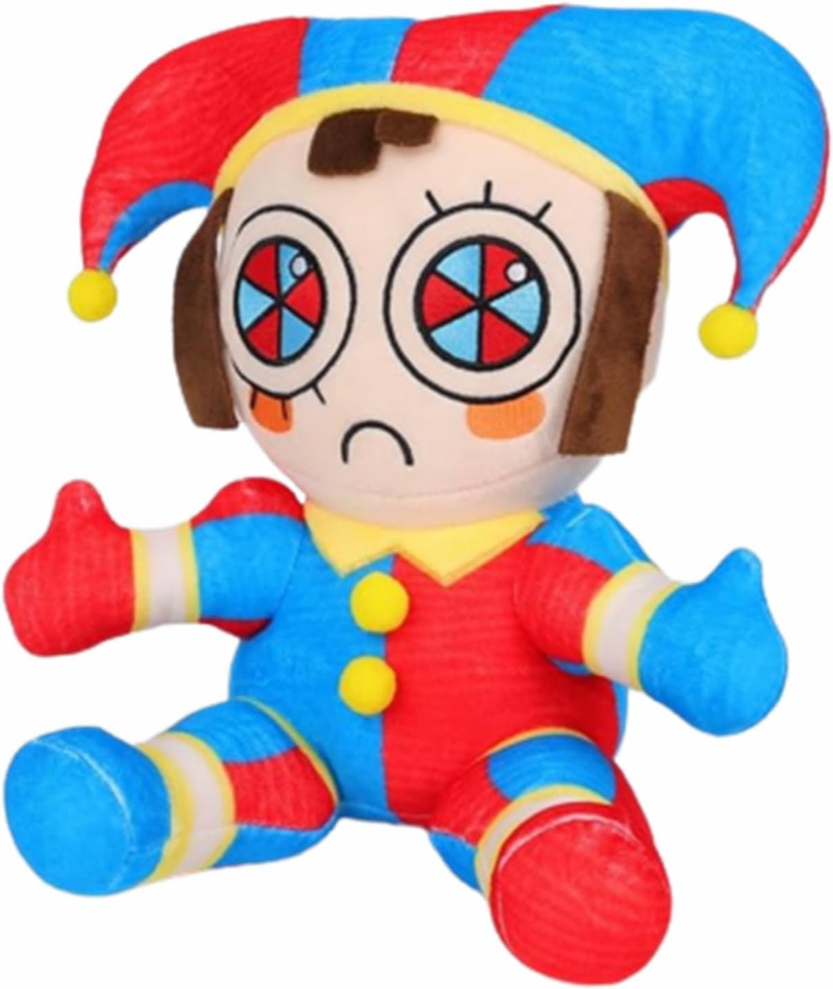 SAJISP Pomni plush close-up fabric, vibrant colors easy to clean and maintain