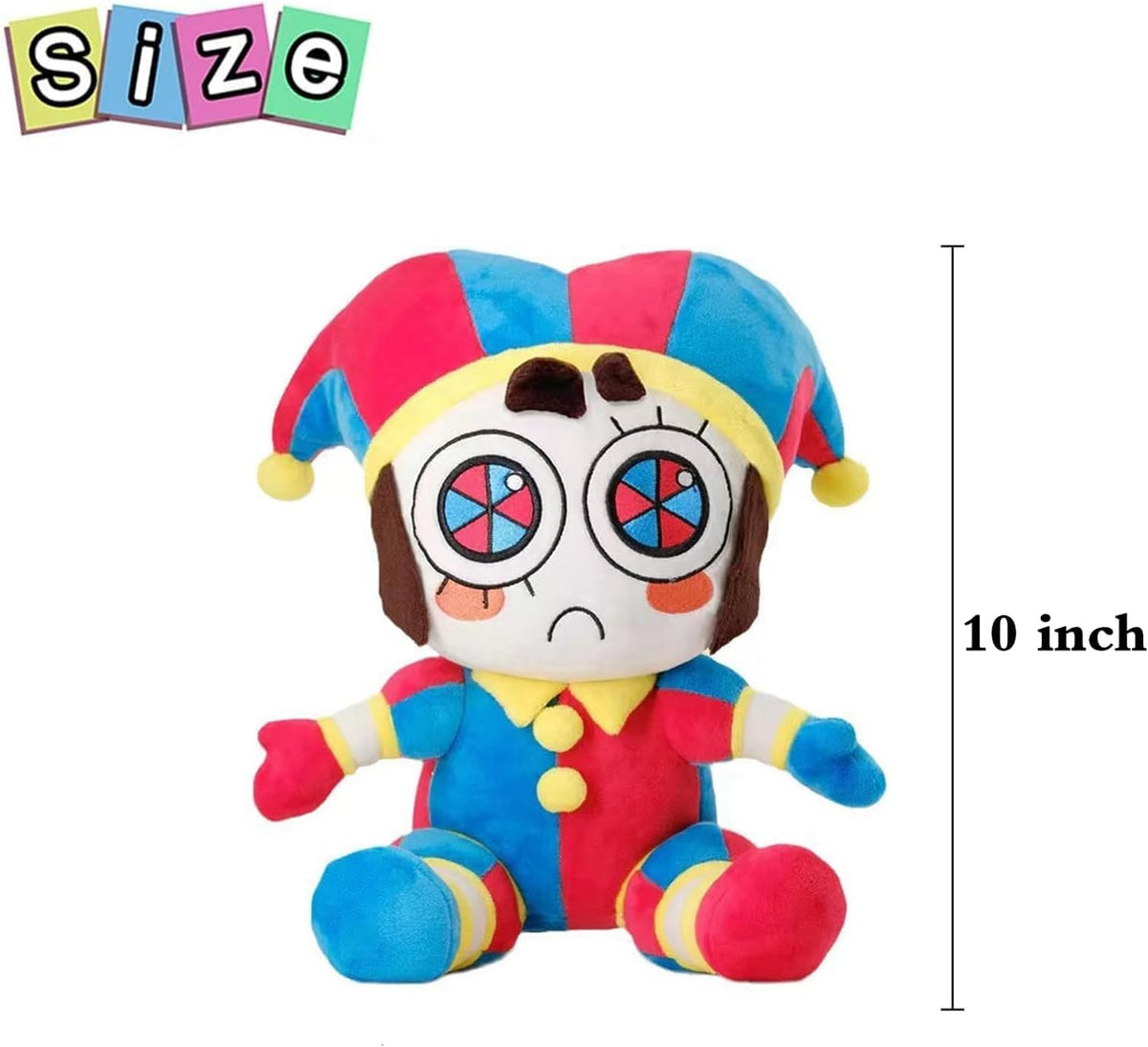 SAJISP Pomni plush side view, durable PP cotton for lasting comfort
