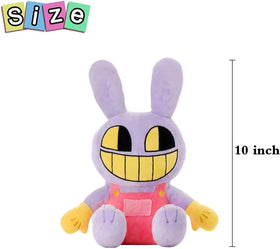 SAJISP Digital Circus Jax plush side view, ideal for portable comfort on trips.