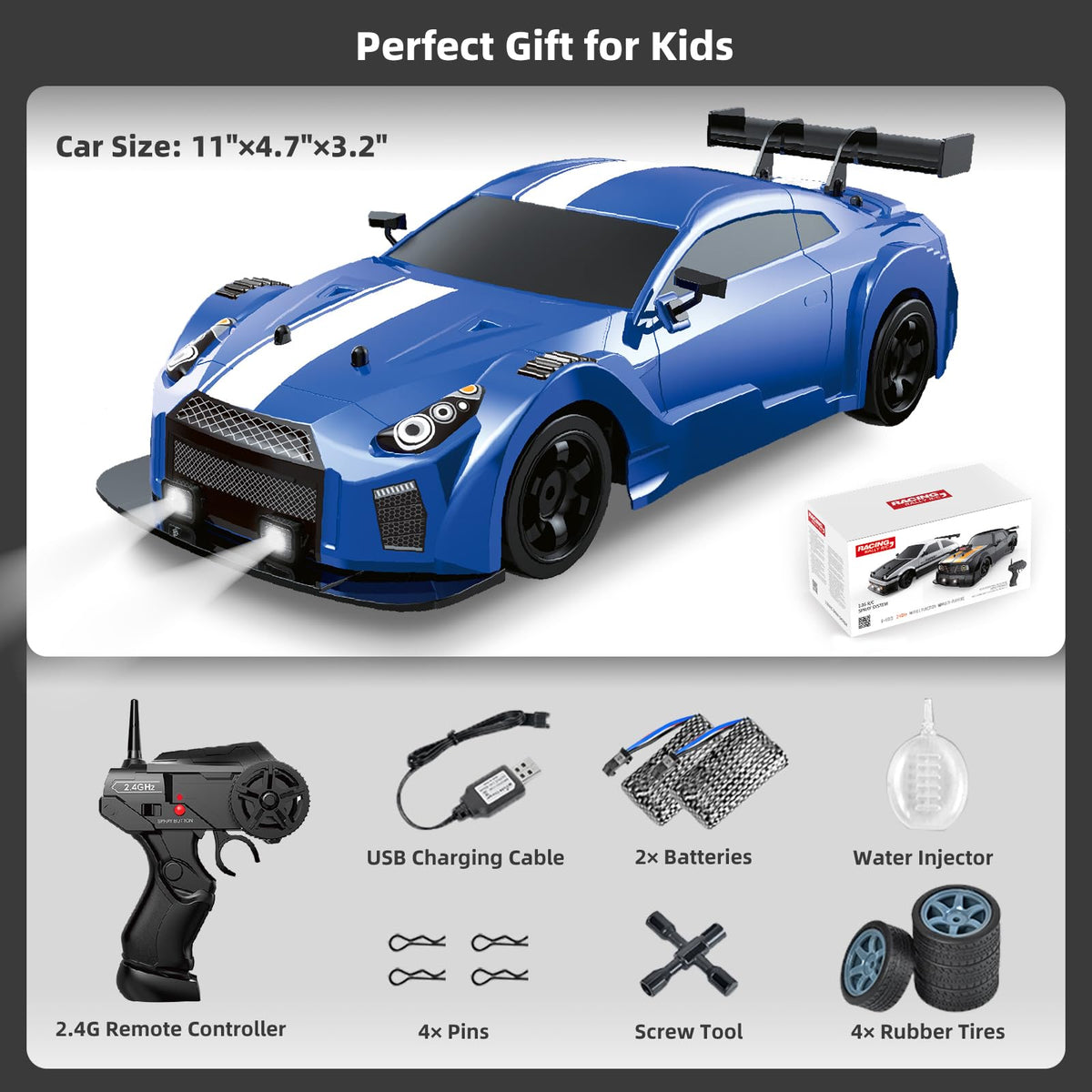 Sakeye RC drift car racing tires for stable high-speed runs