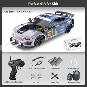 Sakeye RC drift car two batteries pack doubles playtime between charges