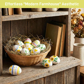 SallyFashion faux nesting eggs guide hens with realistic weight and nesting cues.