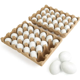 SallyFashion wooden eggs for crafts and painting, ideal for keepsakes.