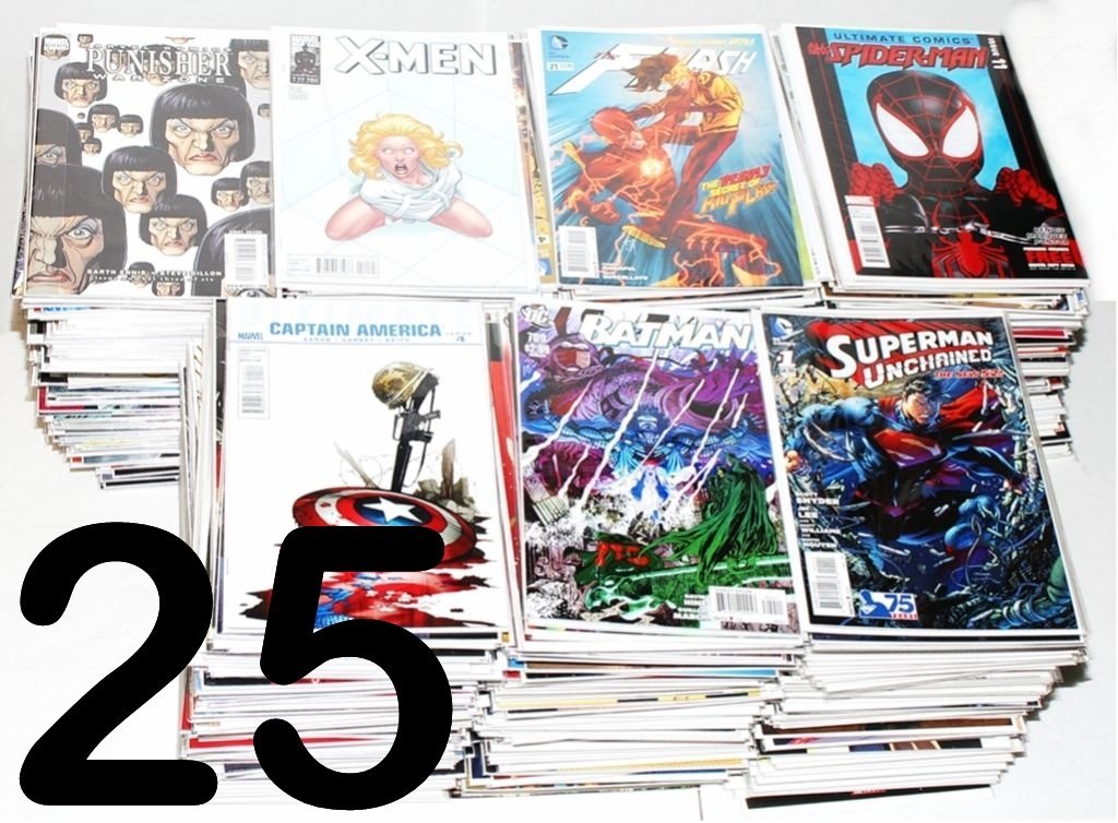 Salman Store huge 25-comic lot featuring Marvel, DC, Indy titles for collectors.