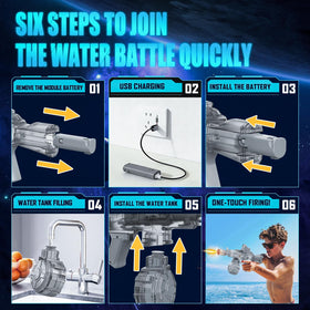 Samaraiuno electric water gun featuring a lightweight design and comfortable grip.