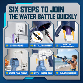 Samaraiuno water gun ideal for kids and adults during summer battles.