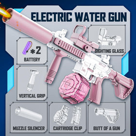 Samaraiuno rechargeable water gun comes with two batteries for uninterrupted use.