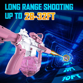 Samaraiuno water blaster delivers up to 32ft range for distance hits.