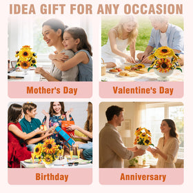 SameTech Sunflower Building Blocks Assembly creates a family-friendly, engaging activity.