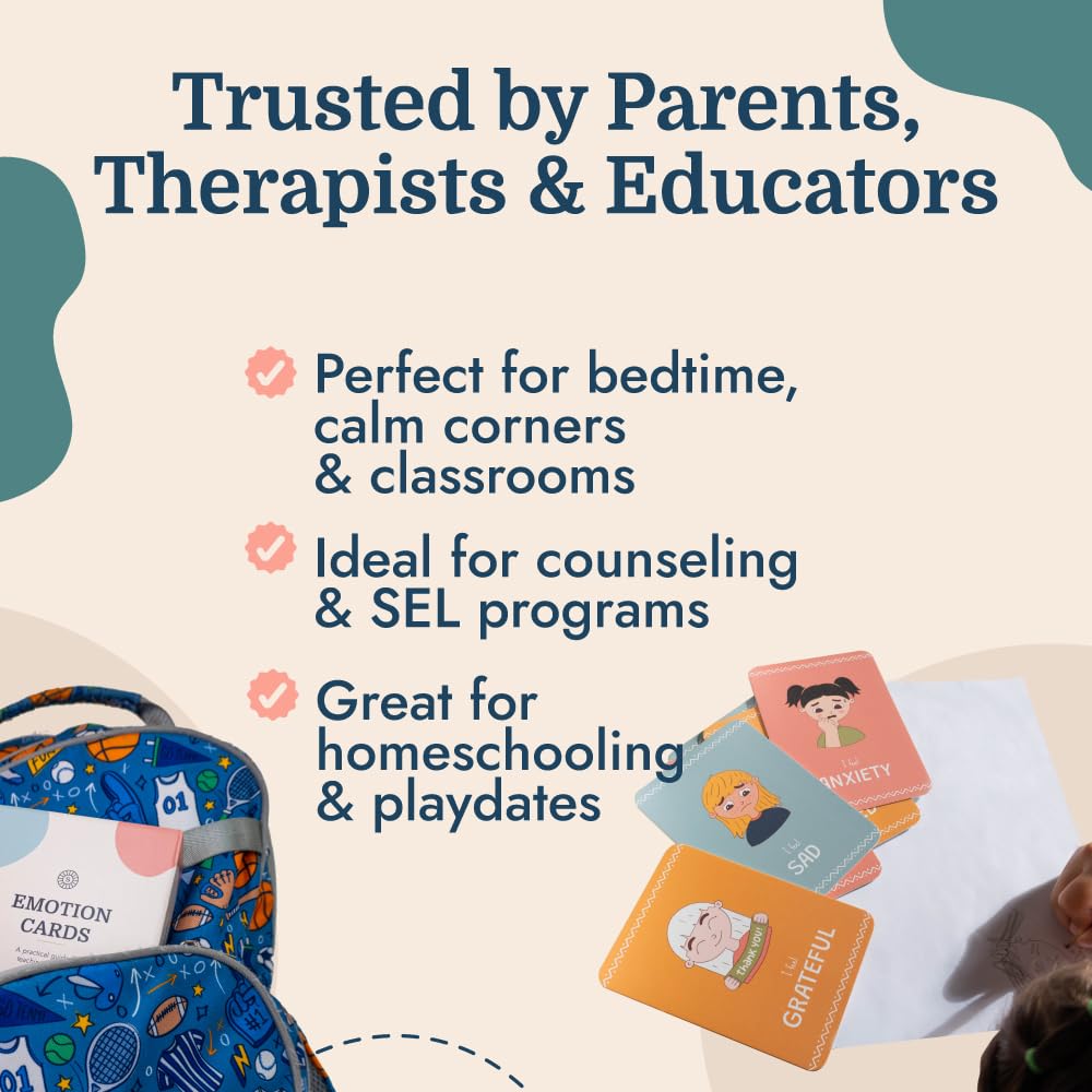 Samma Sati emotion flashcards promote play-based learning and exploration.