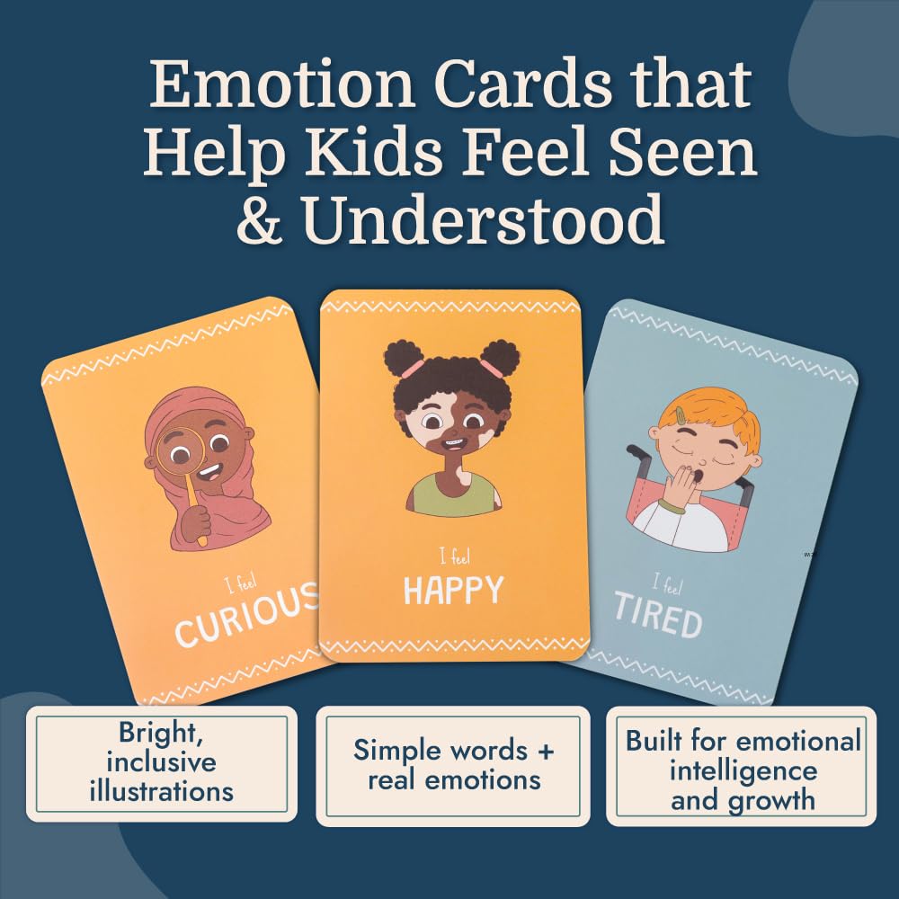 Samma Sati feelings cards designed for safe, durable toddler use.