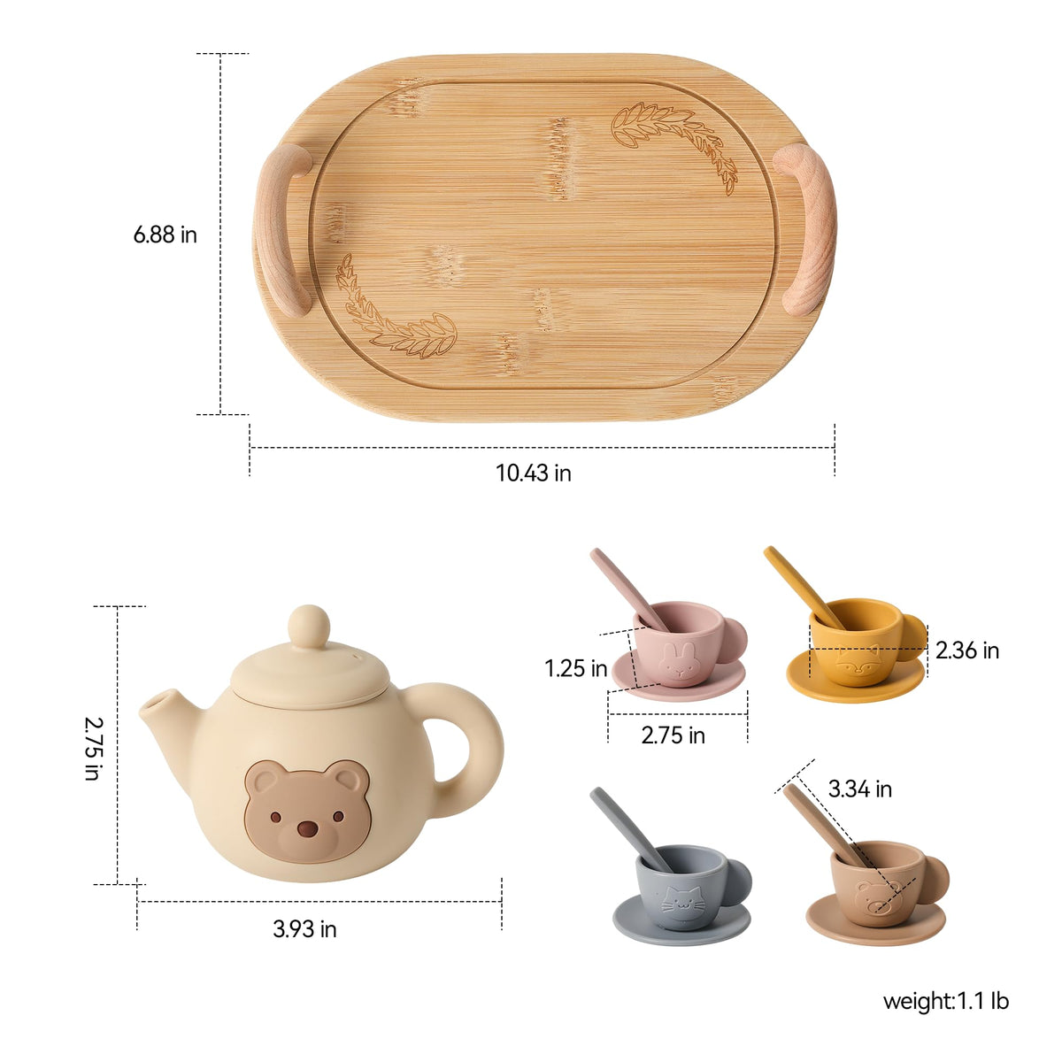 Samonyed carrying scoop helps kids pour and share safely