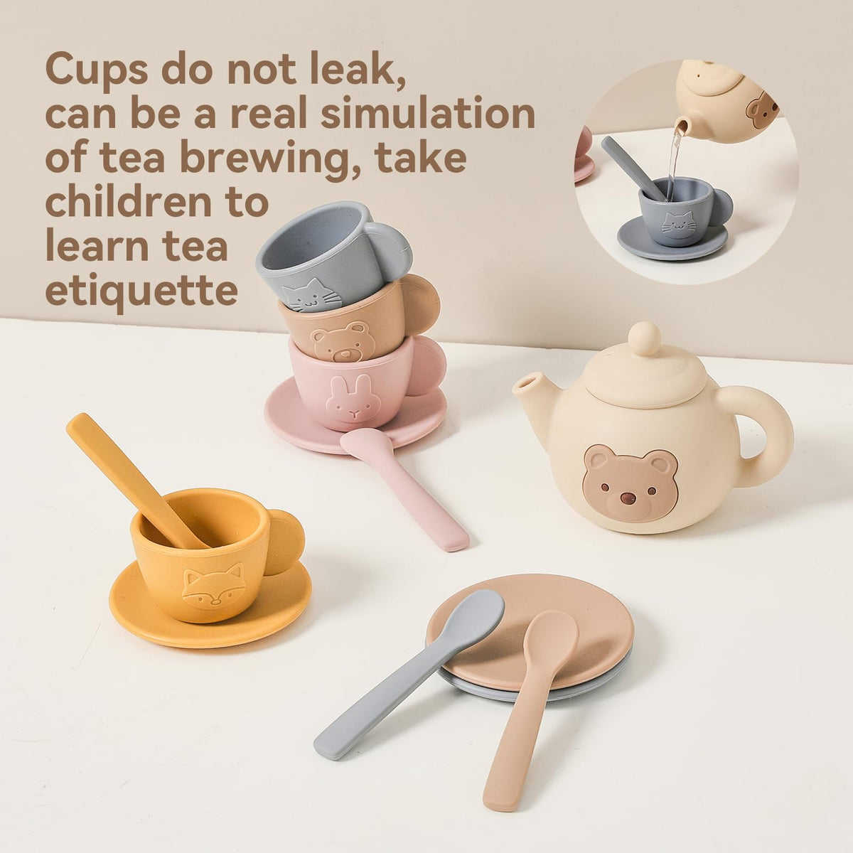 Samonyed silicone spoons perfect for little chefs learning to scoop
