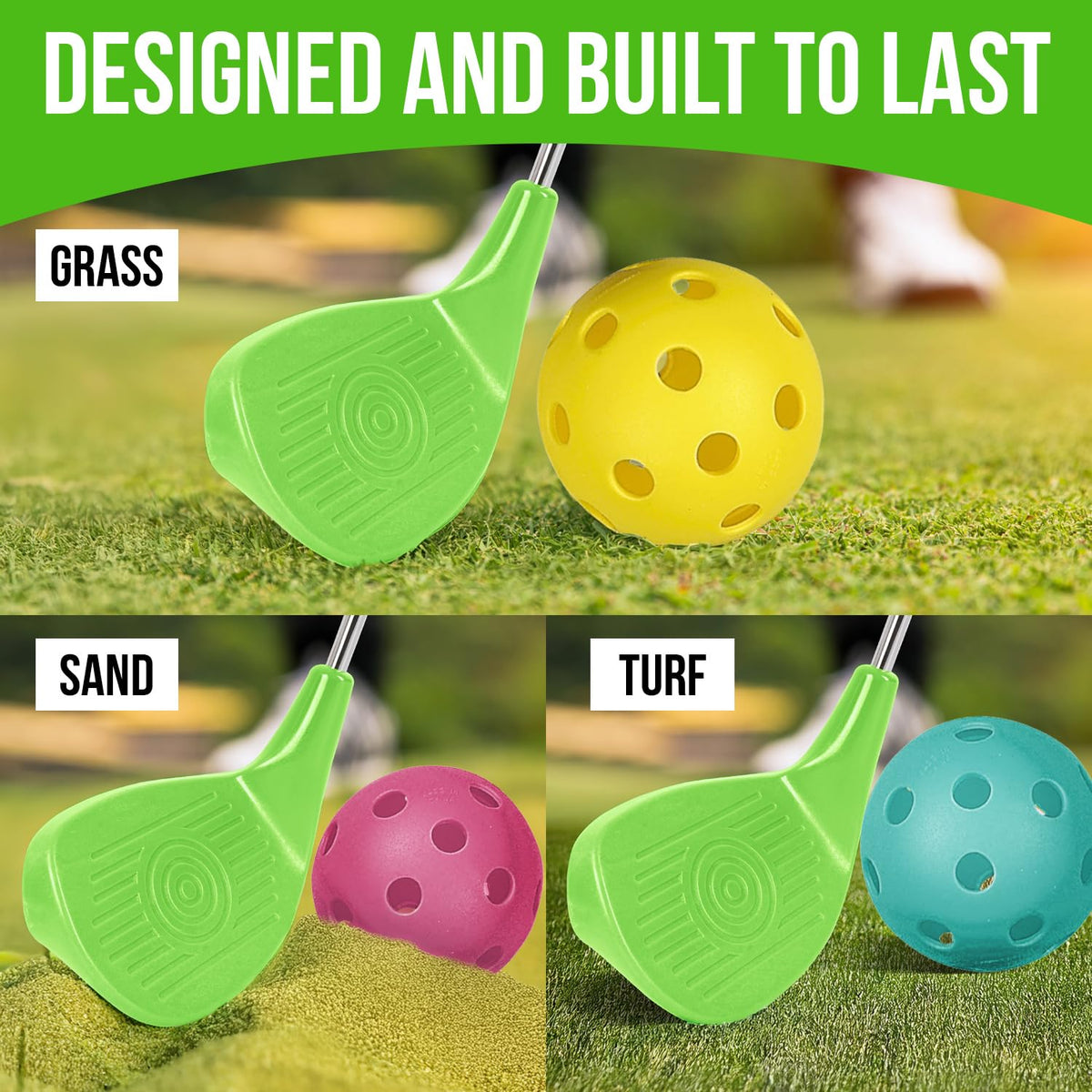 Samorillo steel shafts and authentic grips for a realistic feel