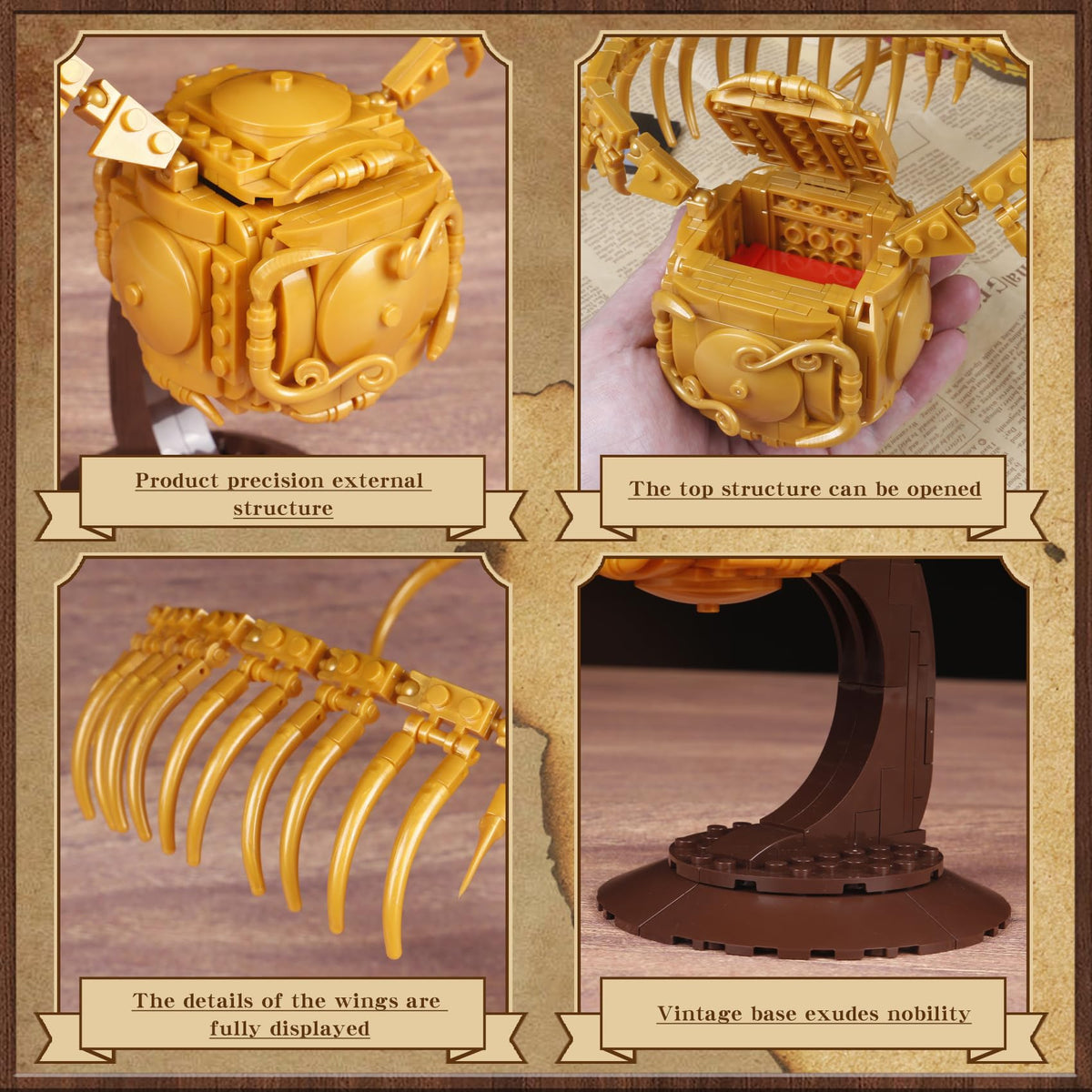 SAMYBLOCKS Snitch decor for office shelves and study.