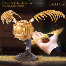 SAMYBLOCKS Golden Snitch in-progress build shows intricate bricks—perfect weekend project.