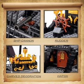 SAMYBLOCKS pirate ship interior detail reveals deck features and hidden details