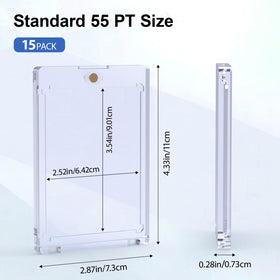 SAMYUCHO 55pt protectors pack 15 for universal card size