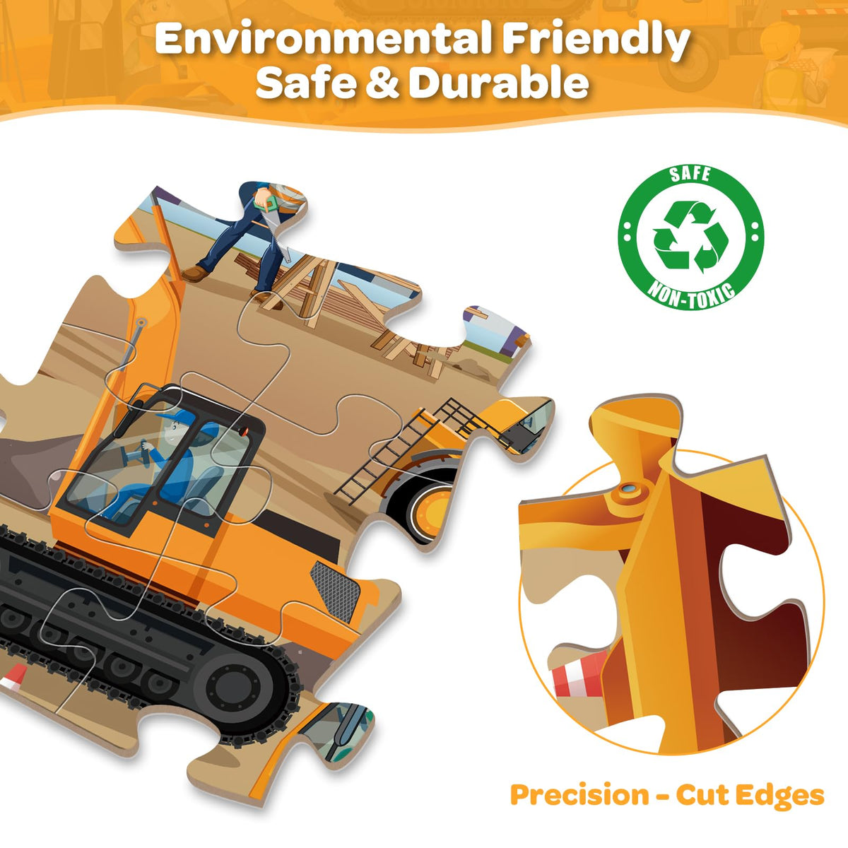 SANANT bulldozer tile aiding visual recognition during puzzle solving.