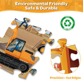 SANANT bulldozer tile aiding visual recognition during puzzle solving.