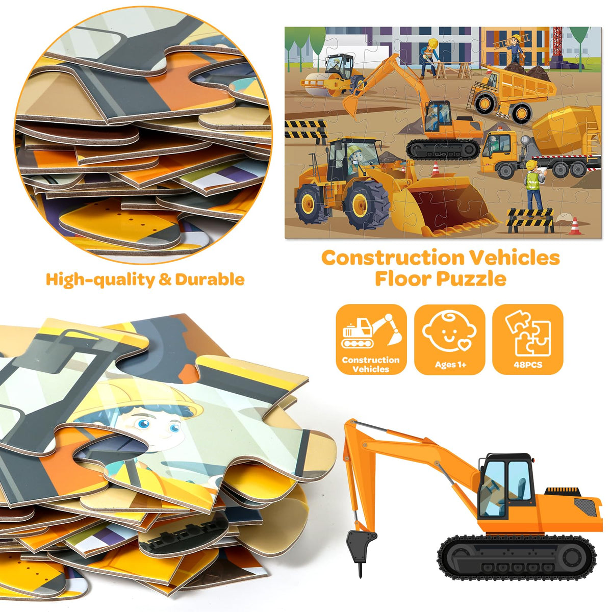 SANANT crane piece encouraging cooperative play and sharing.