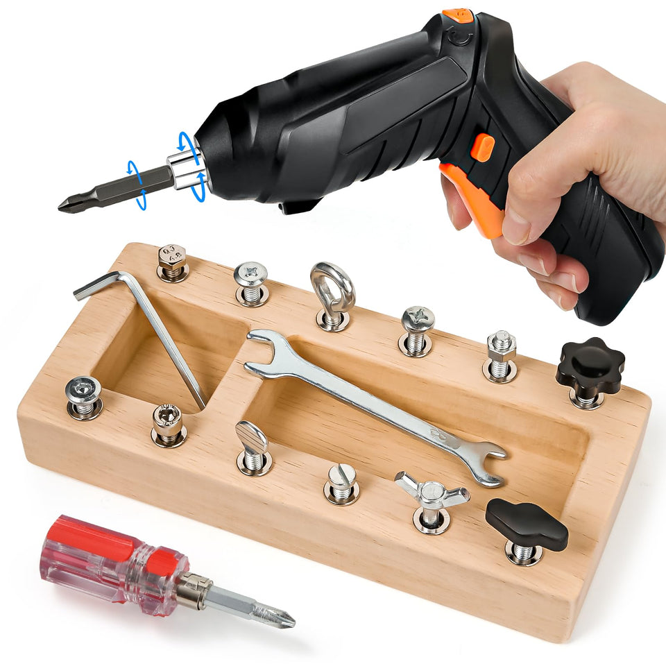 SANANT Montessori Screwdriver Board Electric Drill: engaging STEM learning in action