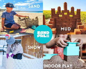 Sand Pal ergonomic shovel for precise digging and shaping