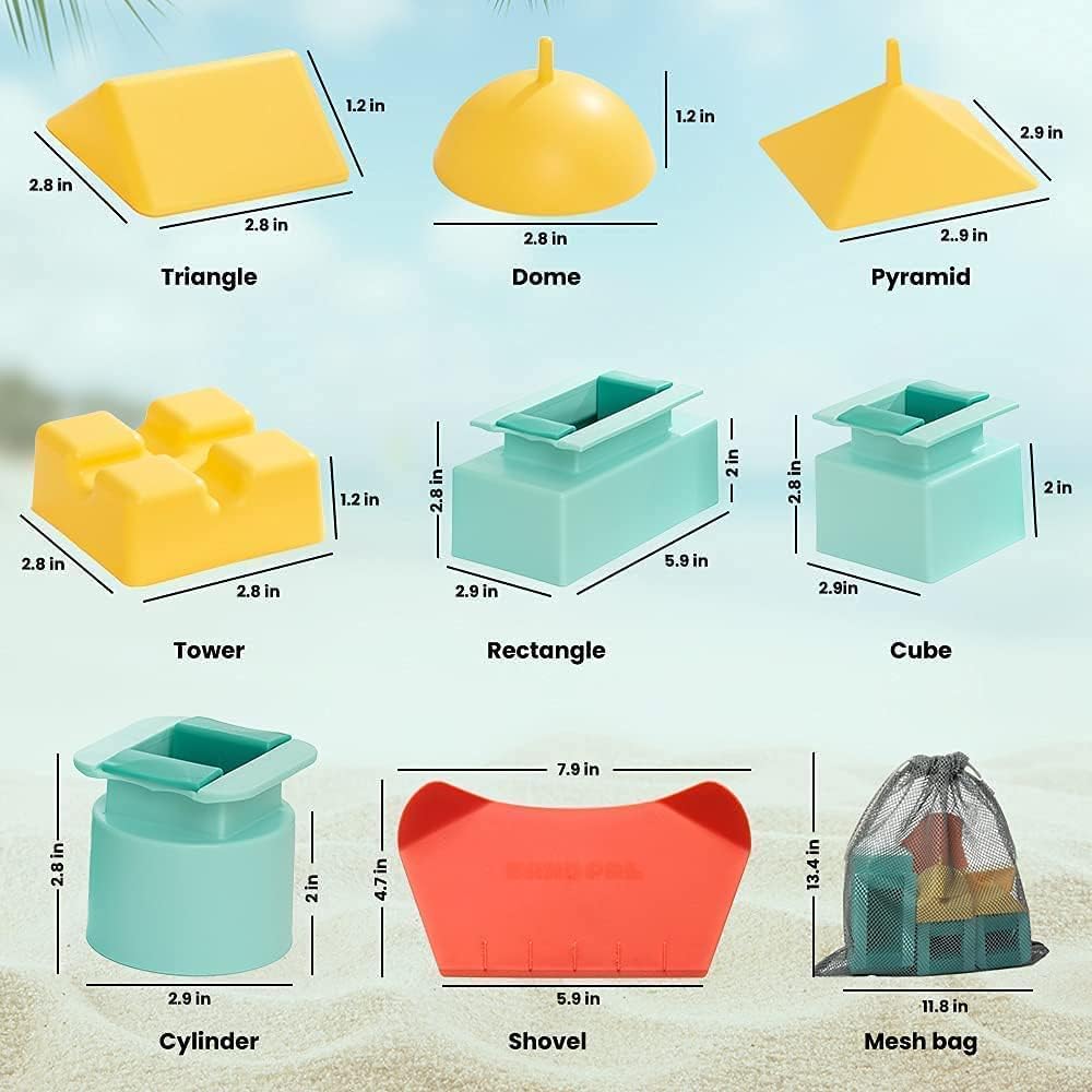 Sand Pal triangle-roof mold for unique multi-angled castle roofs