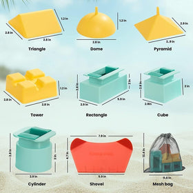 Sand Pal triangle-roof mold for unique multi-angled castle roofs