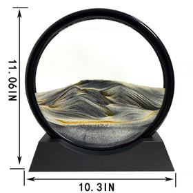 SANDCLE Round glass frame complements desk decor with elegant display