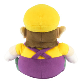 Sanei Wario All Star plush face detail highlights his mischievous grin.