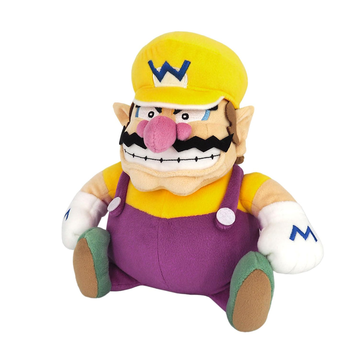 Sanei Wario All Star plush front view, soft and cuddly for display and storytelling.