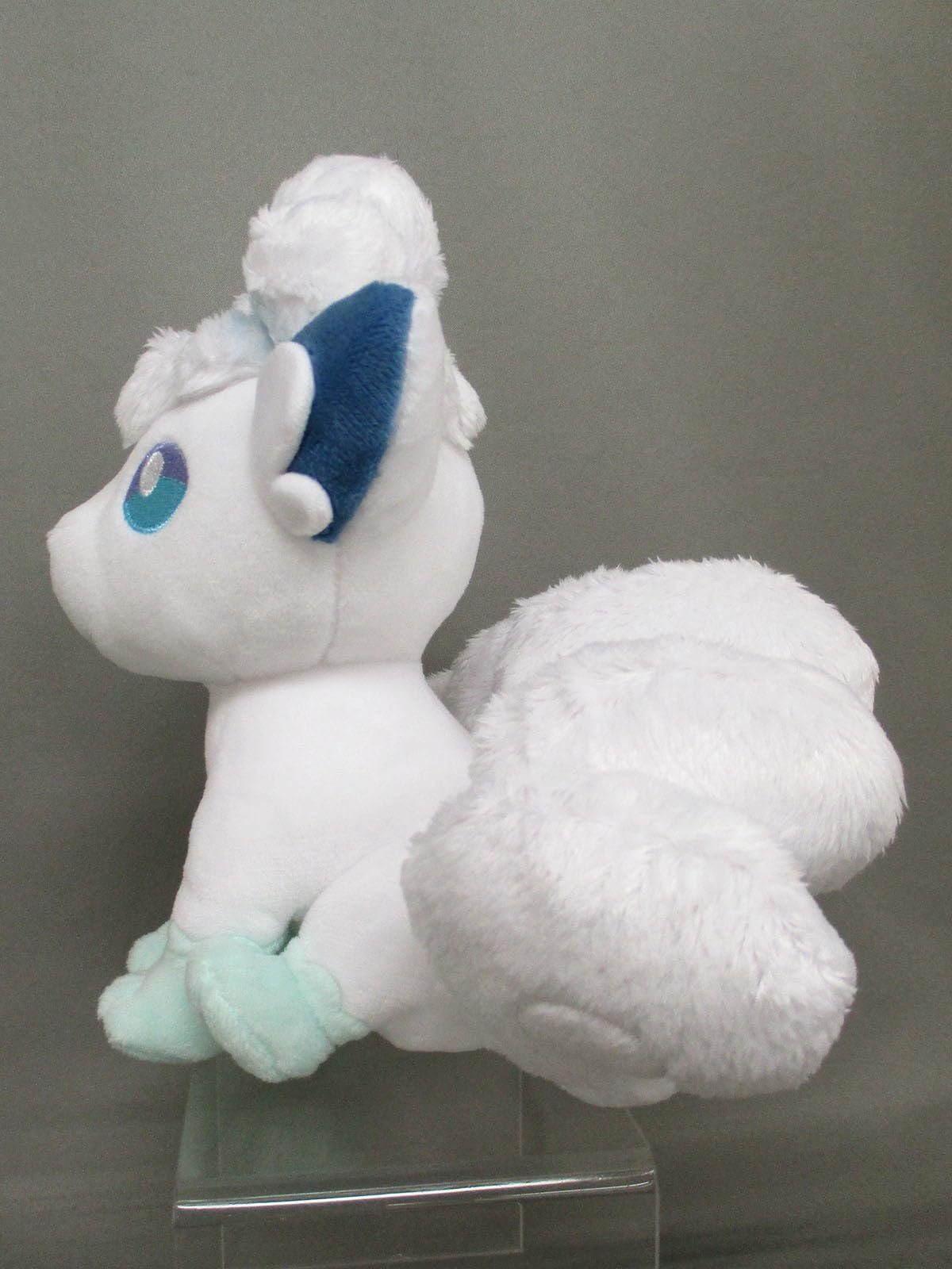 Sanei Alolan Vulpix plush, officially licensed, great for desk or shelf decor.