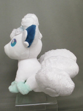 Sanei Alolan Vulpix plush, officially licensed, great for desk or shelf decor.