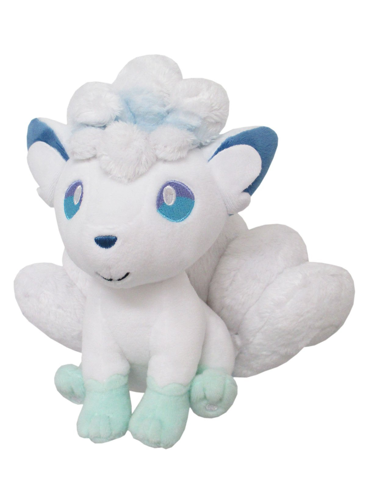 Sanei Alolan Vulpix plush with soft fabric, perfect for cozy display and gifting.