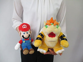 Sanei Bowser plush soft and cuddly, great for bedtime comfort.