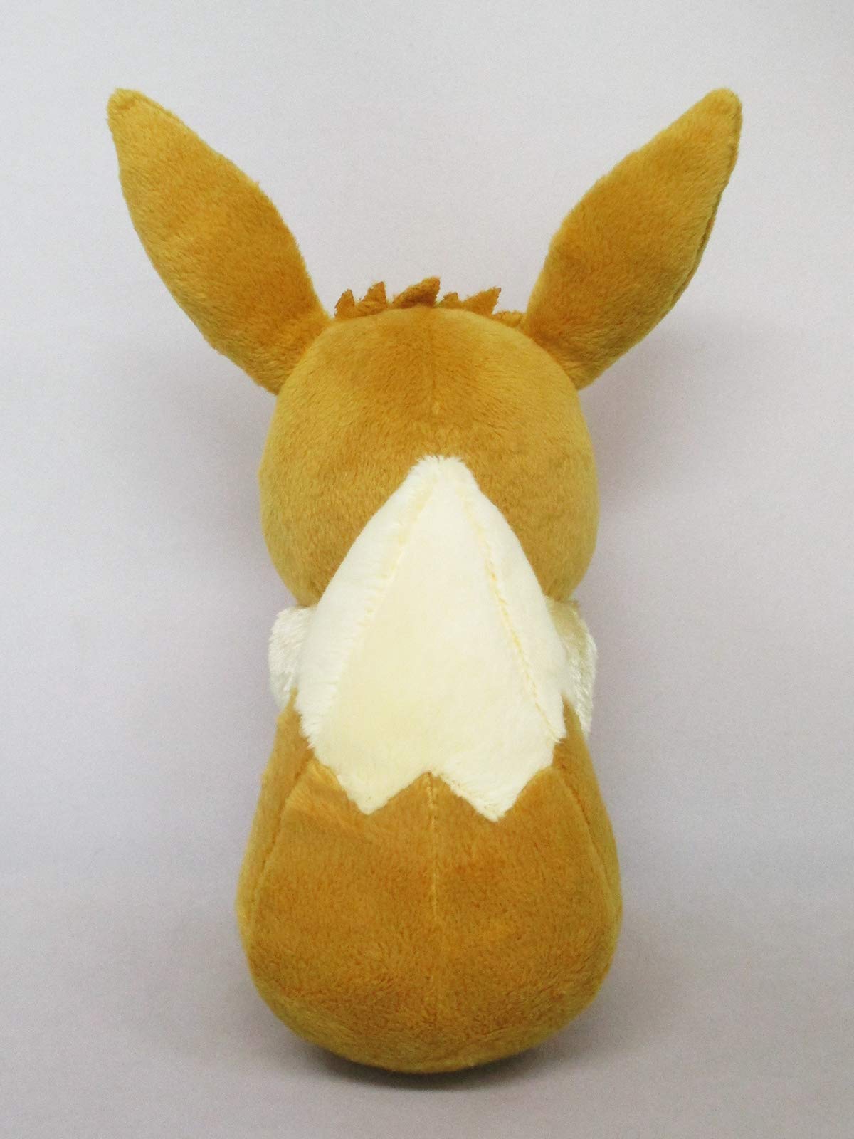 Sanei Eevee All Star 8in plush is travel-friendly and comforting at bedtime.
