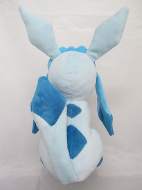 Sanei Glaceon plush ear detail showcasing teal ear dangles