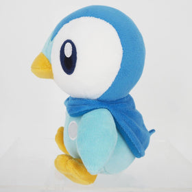 Sanei Piplup plush back view reveals the penguin's warm, huggable silhouette.