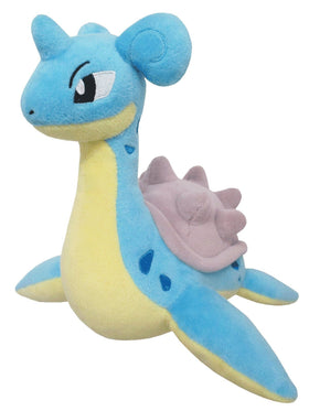 Sanei Lapras Plush7 front view, soft collectible for display and cuddling.