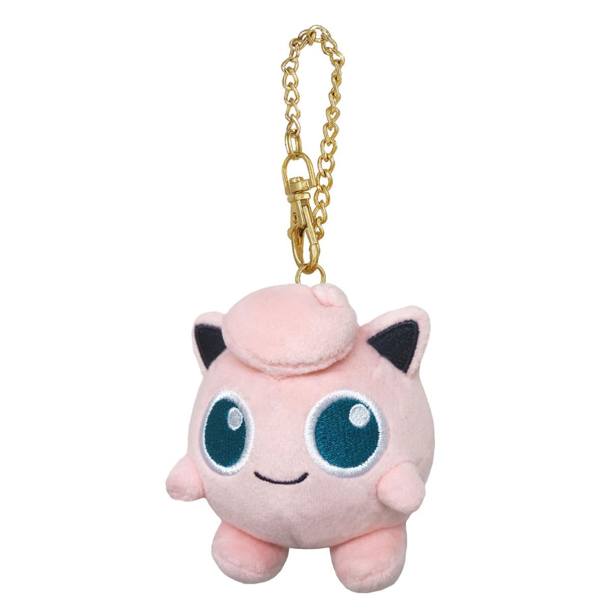 Sanei Pokemon All Star Jigglypuff keychain mascot, 8 cm, adds playful charm to bags