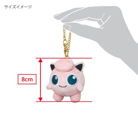 Sanei Pokemon All Star Jigglypuff mascot close-up highlights its cute expression for display or gifting