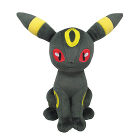 Sanei Umbreon plush face with expressive eyes for display