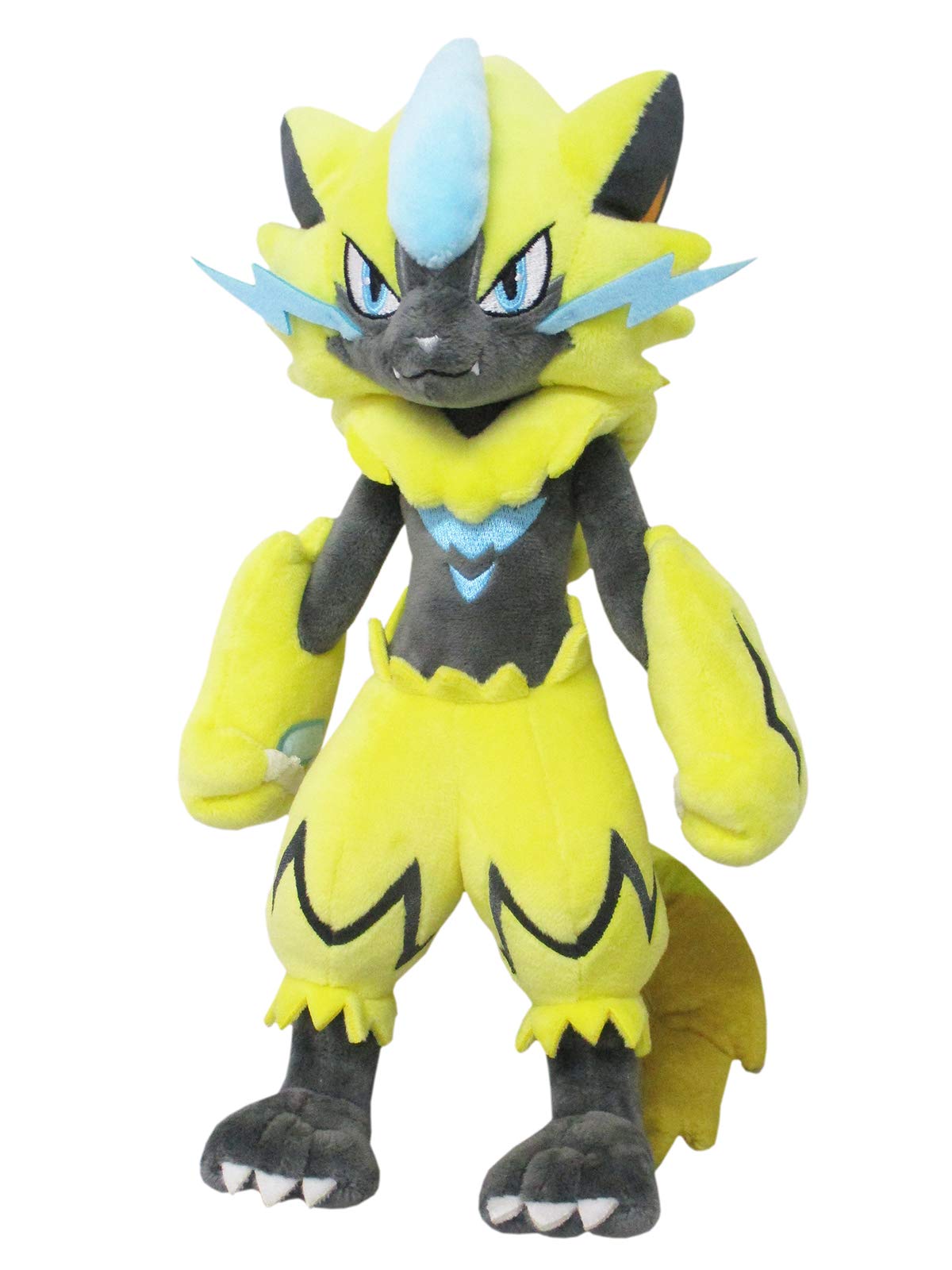 Sanei Zeraora 11-inch plush front view, cuddly and collectible.