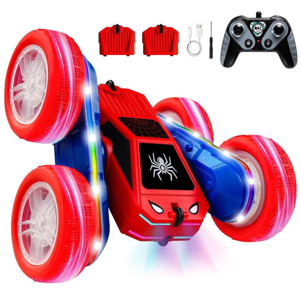 SANGQAOFU Spider RC Car 4WD front view, durable for indoor and outdoor play.